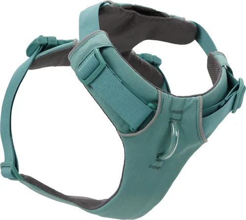 RUFFWEAR® Hundegeschirr Front Range®, Grün - Weiteres Autozubehör für Hunde mit optimalem Tragekomfort, vier Verstellmöglichkeiten und integrierter ID-Tasche. Ideal für Abenteuer und Spaziergänge bei jedem Wetter.