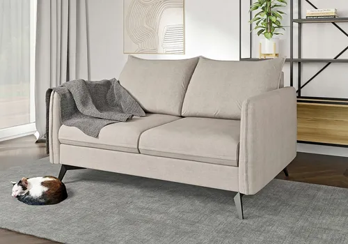 S-Style Azalea 2-Sitzer Sofa mit Schwarz Metall Füßen