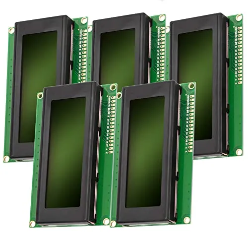 AZDelivery 5 x HD44780 2004 LCD Display 4x20 Zeichen mit grünem Hintergrund und schwarzen Zeichen kompatibel mit Arduino und Raspberry Pi inklusive E-Book!