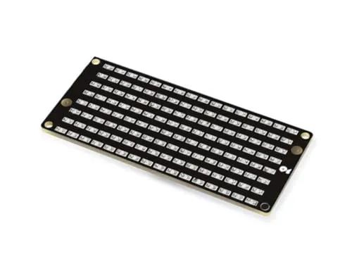Whadda I²C 8x16 LED-Matrix-Panel für Arduino, 128 Blaue LEDs, AIP1640, mit 4-poligem Stecker für GND, VCC, SDA und SCL