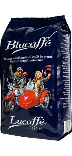 Lucaffe BLUCAFFE 700g Bohnen - Kaffee mit 90% Arabica und Jamaika Blue Mountain für ein mildes, schokoladiges Aroma und eine füllige Crema – ideal für Espresso-Liebhaber.