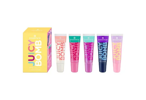 Essence Lipgloss-Set JUICY BOMB shiny lipgloss set, 5-tlg.