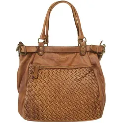 Samantha Look Shopper Echt Leder Damen - Vintage Tasche mit Flechtdetails - Damen-Henkeltaschen aus 100% echtem Leder, Made in Italy. Geräumiges Hauptfach und abnehmbarer Schultergurt bieten optimale Organisation und vielseitige Tragemöglichkeiten.