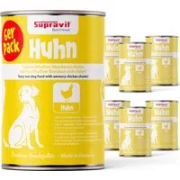 Supravit Hundenassfutter mit Huhn - Hochwertiges Nassfutter für Hunde mit ausgewähltem Huhn. Ideal für eine naturnahe Ernährung, ganz ohne Konservierungsstoffe und künstliche Zusätze.