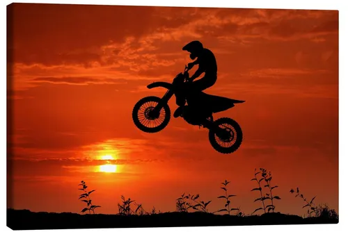 Posterlounge Wandbild Motocross, Filtergrafia, erhältlich als Poster, Leinwandbild, Wandsticker oder Acrylglasbild