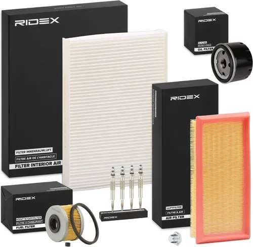 RIDEX Inspektionspaket Filterset für RENAULT CLIO II (BB0/1/2, CB0/1/2) KANGOO (KC0/1) KANGOO Express (FC0/1) MEGANE I (BA0/1) MEGANE I Classic