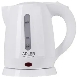 Adler AD 1272 Mini-Wasserkocher 1.0 Liter 1 Stück 1600W Reise Tragbar Weiß