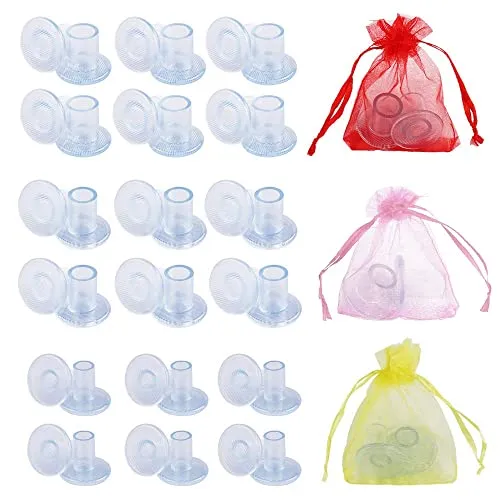Dadabig 18 Paar High Heels Absatzschoner, S/M/L Transparent Stöckelschuh Absatzschutz High Heel Protectors Stoppers Stöckelstulpen Absatzschoner Tanzschuhe Absatzschutz für Damen formelle Anlässe
