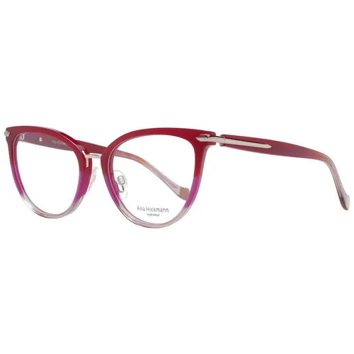 Ana Hickmann Brille AH6370 C02 53 Damen Rot – Stilvolle Schmetterlingsbrille