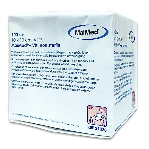 MaiMed Vlieskompressen 10x10 unsteril von MaiMed