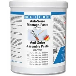 WEICON Korrosionsschutz Anti-Seize Montagepaste 1kg - Montagepaste für optimalen Korrosionsschutz, erleichtert das Lösen von Verschraubungen und ist extrem temperaturbeständig von -180°C bis 1.200°C. Ideal für Industrie und Kfz-Anwendungen.