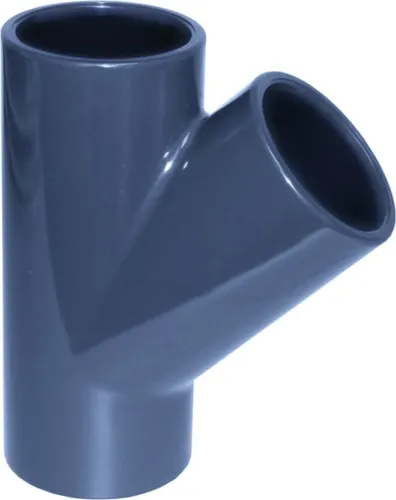 PVC - U 45° T-Stück Muffe 40 mm PN16