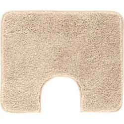 Grund Badematte Melange Beige, 27 mm Höhe - Badteppich mit rutschhemmender Beschichtung, ideal für sicheres Stehen. Fußbodenheizungsgeeignet und maschinenwaschbar für einfache Pflege.