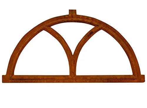 Aubaho Dekoobjekt Fenster Rost Stallfenster - Antikes Gusseisenfenster, 80cm, ideal für Scheunen oder Gartenhütten. Vielseitig einsetzbar als Deko, Gitter oder sogar Spiegel - verleiht jedem Raum nostalgischen Charme.