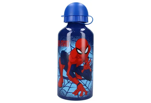 Spiderman Trinkflasche 500 ml Aluminium mit coolem Spiderman-Motiv für Kinder