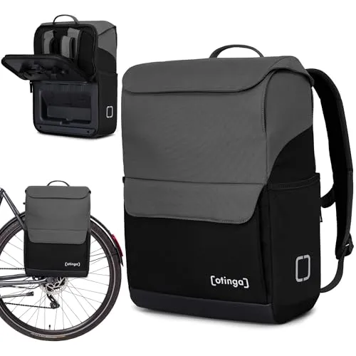 otinga Flip Move Fahrradtasche Rucksack - 19L wasserdicht und schnell umgebaut - Fahrradtaschen mit 19L Volumen, 100% wasserdicht und in nur 7 Sekunden in einen Rucksack umwandelbar – ideal für den urbanen Alltag.