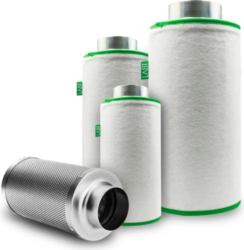 Luft-Filter Flanschgröße 150mm | für 800m³/h Luftumsatz, Luftreiniger, Aktivkohle-, Geruchsfilter - Profi Qualität für Gastronomie, Pflanzenzucht - geruchsneutralisierend, Grow, Staubvorfilter
