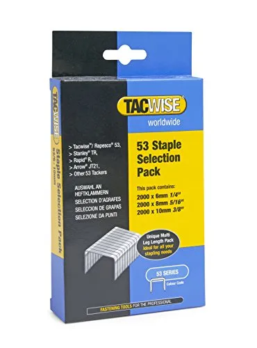 Tacwise 1095 Typ 53 / 6–10 mm Verzinkte Heftklammern Multipack, 6000 Stück
