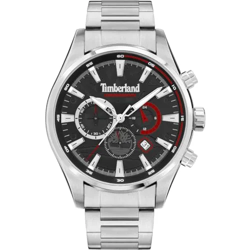 Timberland Analog TDWGI2102404 Herren Chronograph - Edelstahl-Armbanduhr aus der Aldridge Kollektion mit Quarzwerk und 5 bar Wasserdichtigkeit – ideal für den täglichen Gebrauch.