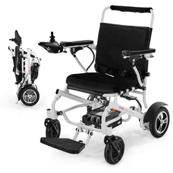 VEVOR Rollstuhl Elektrisch Faltbar, 136 kg, medizinischer Roller, 21 km Reichweite, Elektrorollstuhl, E-Rollstuhl mit tragbarem 53-cm-Sitz für Senioren & Behinderte, Leicht zu transportieren