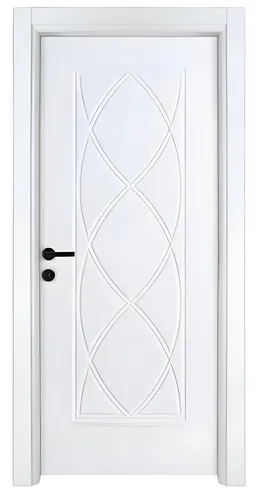 Edle Weiße Innentür BY-529 mit PVC-Beschichtung - Moderne Kompletttür in Weiß, ideal für verschiedene Wohnräume. Mit 2 Jahren Herstellergarantie und stabiler Holzwerkstoff-Konstruktion. Perfekt für stilvolle Innenräume.