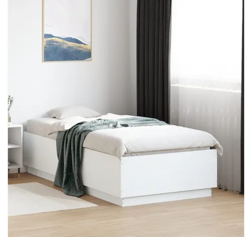 furnicato Bettgestell Bett Weiß 193 x 78 x 40 cm – Modernes Design für dein Schlafzimmer (1-tlg)