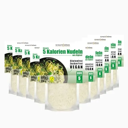 Produktbild 5-Kalorien-Nudeln 250g | Glutenfrei & Vegan | Algen Nudeln von Schultz und König
