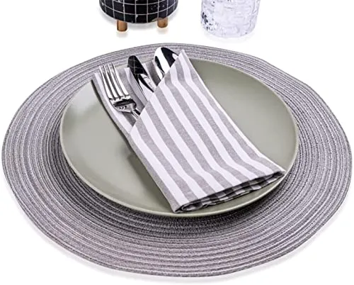 Stoffservietten Grau von Mon Bijou