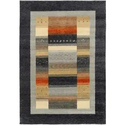Novel Wollteppich Grau 200x250 cm - Rechteckiger Textil-Teppich für Fußbodenheizung, handgeknüpft aus 100% Schurwolle, ideal für gemütliche Wohnräume und harmonische Interieurs.