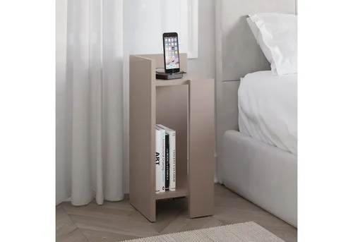 Decortie Nachttisch Elos in grau von Decortie