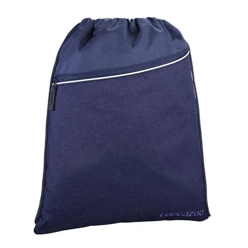 Coocazoo Sportbeutel RocketPocket Seaman - 10 Liter, blau mit Reißverschlussfach, reflektierende Elemente für optimale Sichtbarkeit und umweltfreundlich aus recyceltem Material
