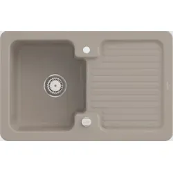 Villeroy & Boch Einbauspüle Keramikspüle 674502AM - Condor 45 - Sanitäranlagen & Zubehör, zeitloses Design mit geneigter Abtropffläche für einfaches Abwaschen und hitzebeständige Oberfläche für heiße Töpfe.