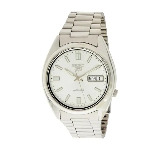 Seiko Herren-Armbanduhr XL Automatik Edelstahl SNXS73K M Silber-grau