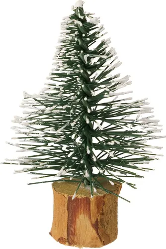 Schneebedeckte Mini-Tannen Winterwald Dekoration Advent, 12 Stück