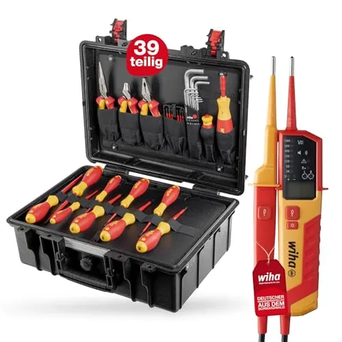 Wiha Lehrlingskoffer für Elektro-Installation 39-teilig VDE von Wiha