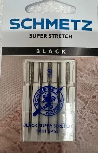 Nähmaschinennadeln Schmetz HAx1 SP Super Stretch Stärke 90 - BLACK Flachkolben 5