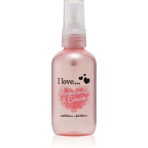 I Love Strawberries & Cream erfrischendes Bodyspray 100 ml