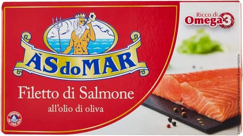 AS do MAR Filetto di Salmone all'Olio di Oliva,Lachsfilet in Olivenöl,150g