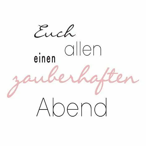 20x Serviette 33x33cm Loft Avantgarde Euch allen einen zauberhaften Abend 3lagig