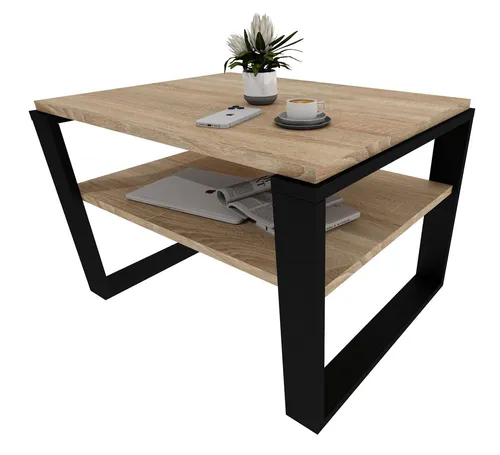 TREND WERK Couchtisch - Moderner Wohnzimmertisch mit Ablagefläche in 2 Größen - Der TREND WERK Couchtisch in zwei Größen (61×51×44 cm und 91×51×44 cm) vereint modernes Design mit praktischer Funktionalität. Das offene Ablagefach sorgt für Ordnung und Stil in Ihrem Wohnzimmer.