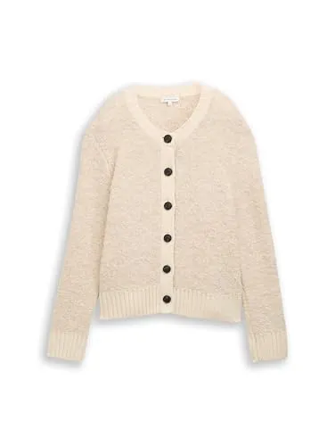 TOM TAILOR Damen Bouclé Cardigan 1049149