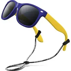 Sonnenbrille Kinder polarisierte Riemen Gläser 004-2 Dunkelblau
