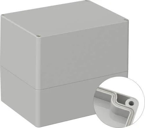 TRU COMPONENTS TC-9065712 Industrie-Gehäuse 160 x 120 x 140 ABS Lichtgrau (RAL 7035) 1St.