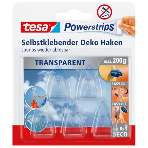 tesa Powerstrips DECO Haken SMALL in weiß von tesa