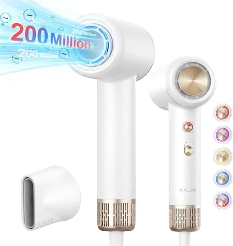 ANLAN Haartrockner mit 200 Millionen Ionen, 110.000 U/min Motor