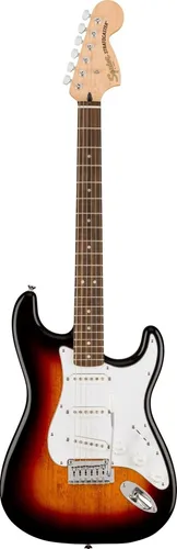 Squier Affinity Stratocaster LRL 3-Color Sunburst - Gitarren, Affinity Series mit einem attraktiven 3-Color Sunburst Finish und vielseitigen Ceramic Single-Coil Tonabnehmern für einen kraftvollen Klang.