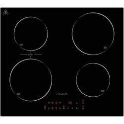Levivo Induktions-Kochfeld 60 cm, 4 Platten, Touch-Control
