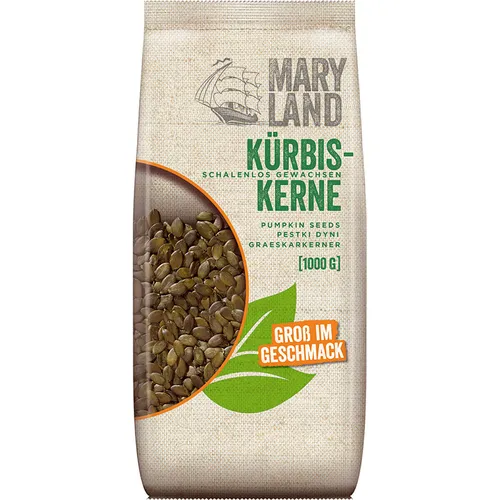 KLUTH Maryland Kürbiskerne Naturkost Schalenlos gewachsen 1000g