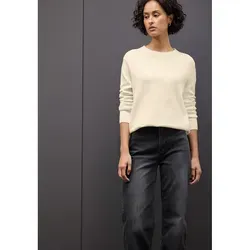 Street One Damen Pullover 3015492 mit Rollkante - Eleganter Strickpullover in Soft beige, perfekt für jede Gelegenheit. Der Turtleneck mit Rollkante sorgt für besonderen Komfort und Wärme.
