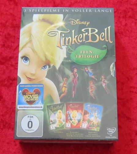 TinkerBell Feen-Trilogie 1 2 3, Walt Disney DVD, Neu